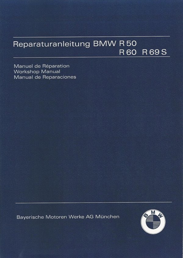 Werkstatthandbuch für BMW R 50, R 60, R 69 und R 69 S, neu